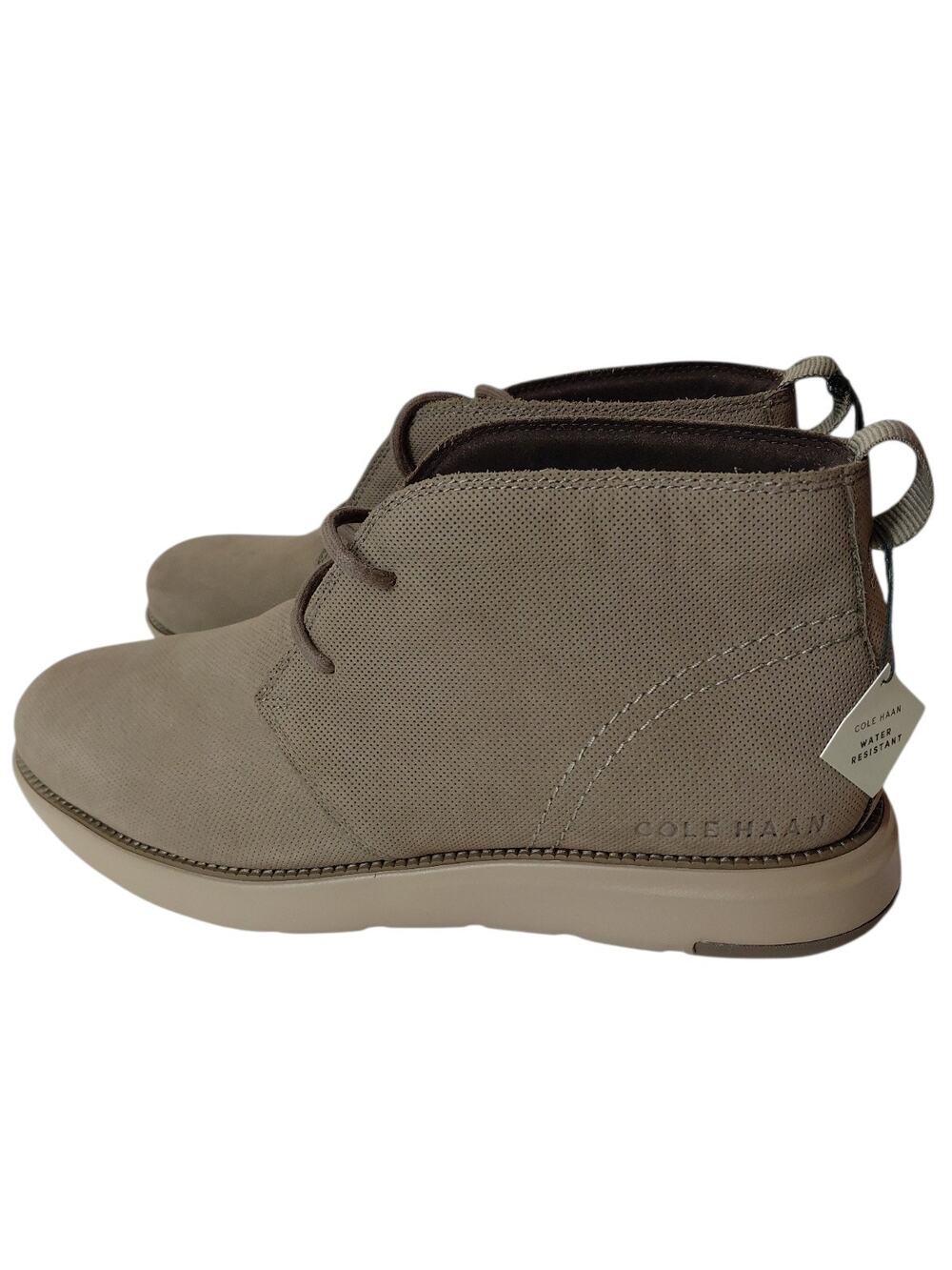 Cole Haan Men's Sz 13W Grand Atlantic Chukka Morel Nubuck Micro Perf Dune WR